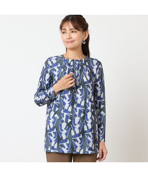 LOBJIE / ロブジェ カットソー | 【洗える】幾何柄カットソー | 詳細9