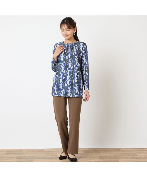 LOBJIE / ロブジェ カットソー | 【洗える】幾何柄カットソー | 詳細12