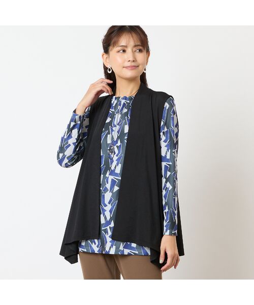 LOBJIE / ロブジェ カットソー | 【洗える】幾何柄カットソー | 詳細13