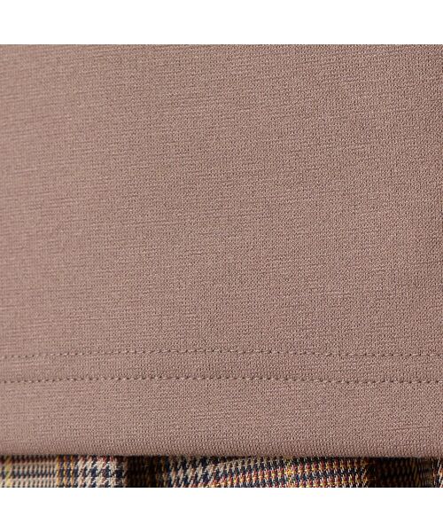 LOBJIE / ロブジェ カットソー | 【洗える・セットアップ可能】袖グレンチェックプルオーバー | 詳細5