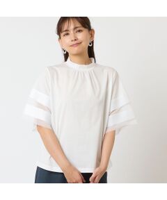 LOBJIE / ロブジェ カットソー | 【一部店舗・WEB限定アイテム・洗える】袖リボンプルオーバー