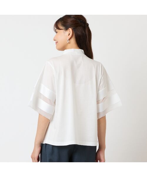 LOBJIE / ロブジェ カットソー | 【一部店舗・WEB限定アイテム・洗える】袖リボンプルオーバー | 詳細1