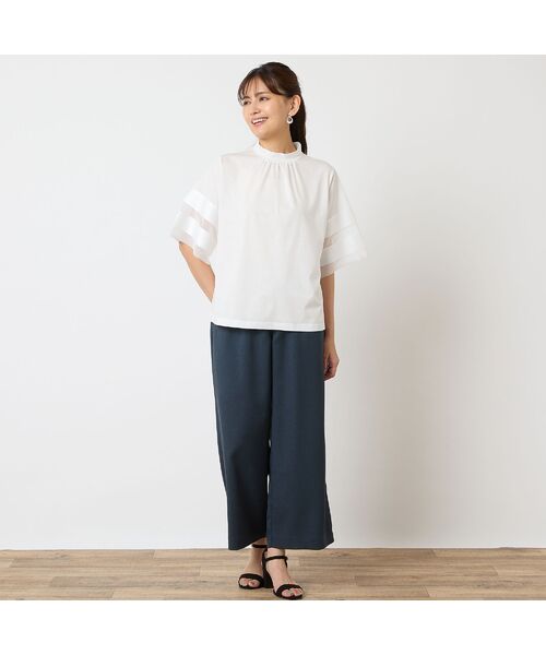 LOBJIE / ロブジェ カットソー | 【一部店舗・WEB限定アイテム・洗える】袖リボンプルオーバー | 詳細4