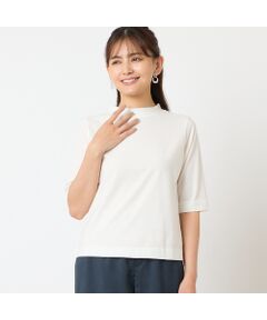 LOBJIE / ロブジェ カットソー | 【一部店舗・WEB限定アイテム・洗える・綿100%】バックボタンTシャツ