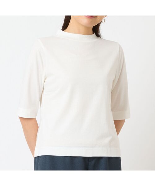 LOBJIE / ロブジェ カットソー | 【一部店舗・WEB限定アイテム・洗える・綿100%】バックボタンTシャツ | 詳細2