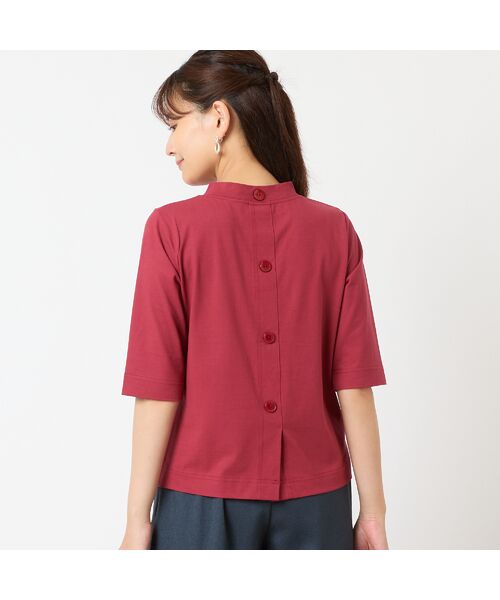 LOBJIE / ロブジェ カットソー | 【一部店舗・WEB限定アイテム・洗える・綿100%】バックボタンTシャツ | 詳細9