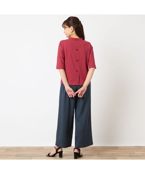 LOBJIE / ロブジェ カットソー | 【一部店舗・WEB限定アイテム・洗える・綿100%】バックボタンTシャツ | 詳細13