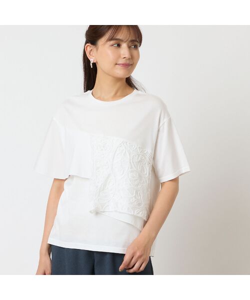 LOBJIE / ロブジェ カットソー | 【一部店舗・WEB限定アイテム・洗える】フリルTシャツ | 詳細2