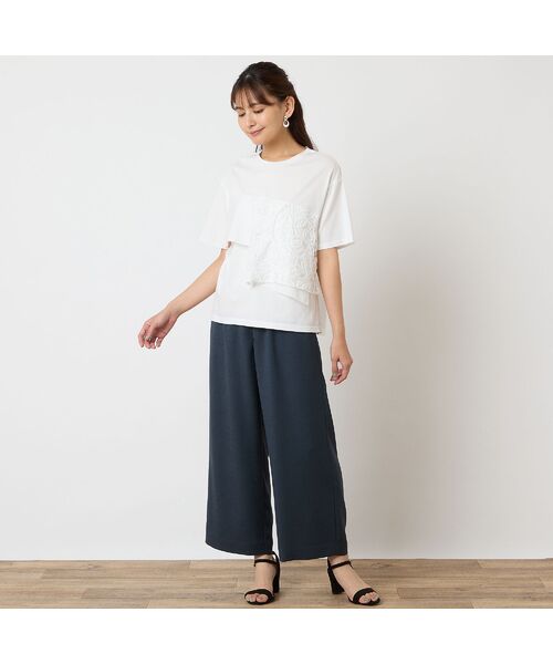 LOBJIE / ロブジェ カットソー | 【一部店舗・WEB限定アイテム・洗える】フリルTシャツ | 詳細4