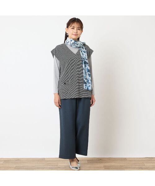 LOBJIE / ロブジェ マフラー・ショール・スヌード・ストール | 【シルク100%】シアーチェックシルクストール | 詳細3