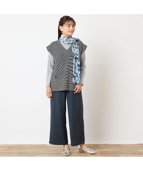 LOBJIE / ロブジェ マフラー・ショール・スヌード・ストール | 【シルク100%】シアーチェックシルクストール | 詳細4