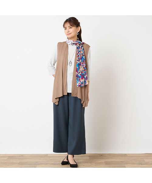 LOBJIE / ロブジェ マフラー・ショール・スヌード・ストール | 【シルク100%】シアーチェックシルクストール | 詳細10