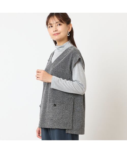 LOBJIE / ロブジェ ベスト | Vネックプルオーバーベスト | 詳細2