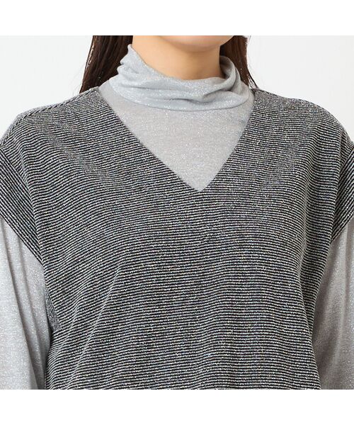 LOBJIE / ロブジェ ベスト | Vネックプルオーバーベスト | 詳細4