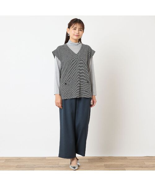 LOBJIE / ロブジェ ベスト | Vネックプルオーバーベスト | 詳細7