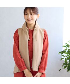 LOBJIE / ロブジェ ベスト | スタンドカラージップアップベスト