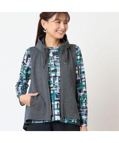 LOBJIE / ロブジェ ベスト | スタンドカラージップアップベスト