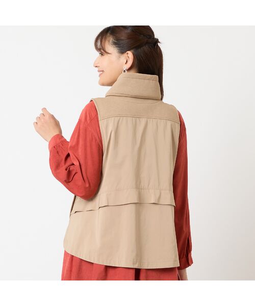 LOBJIE / ロブジェ ベスト | スタンドカラージップアップベスト | 詳細2