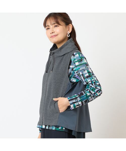 LOBJIE / ロブジェ ベスト | スタンドカラージップアップベスト | 詳細8