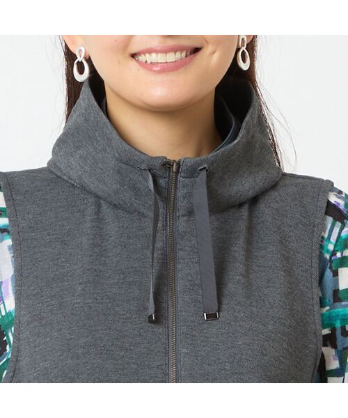 LOBJIE / ロブジェ ベスト | スタンドカラージップアップベスト | 詳細9