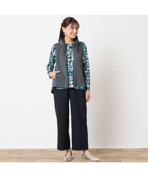 LOBJIE / ロブジェ ベスト | スタンドカラージップアップベスト | 詳細13