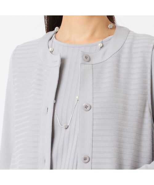 LOBJIE / ロブジェ ベスト | 【洗える・アンサンブル可能】ワイドリブベスト | 詳細2