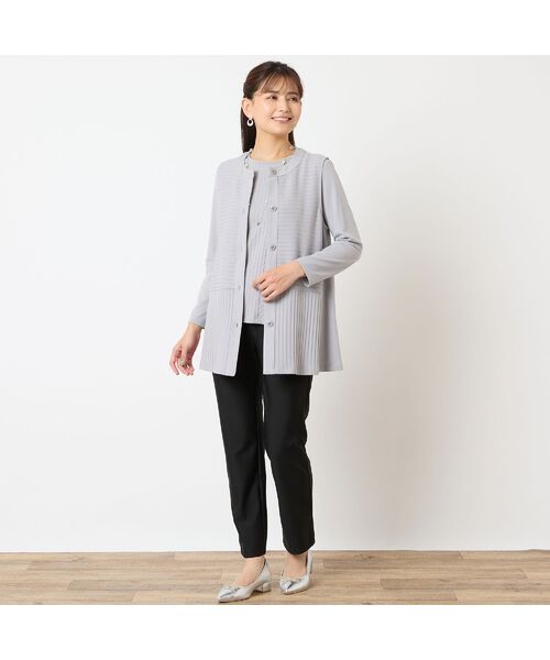 LOBJIE / ロブジェ ベスト | 【洗える・アンサンブル可能】ワイドリブベスト | 詳細6