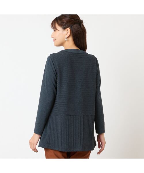 LOBJIE / ロブジェ ベスト | 【洗える・アンサンブル可能】ワイドリブベスト | 詳細7