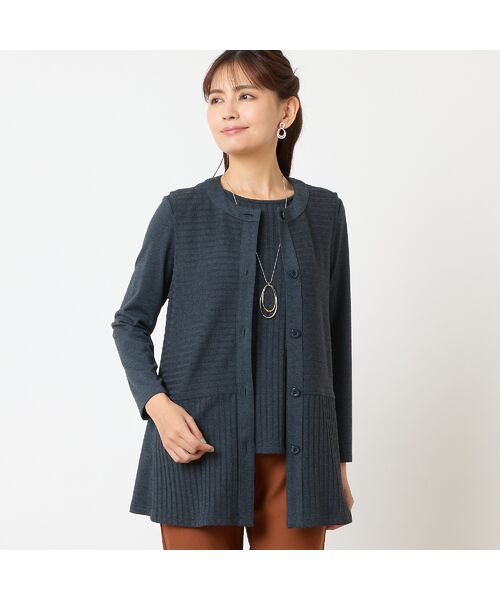 LOBJIE / ロブジェ ベスト | 【洗える・アンサンブル可能】ワイドリブベスト | 詳細11