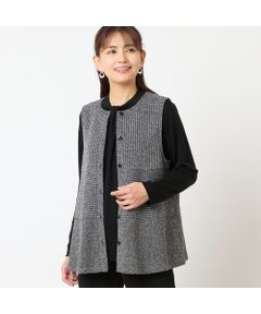 ジャカードニットベスト