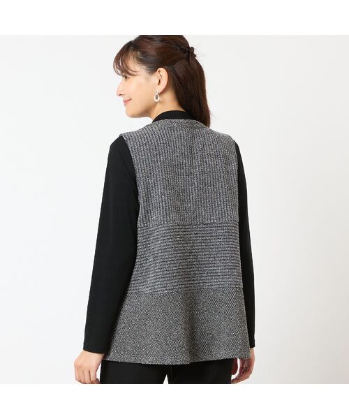 LOBJIE / ロブジェ ベスト | ジャカードニットベスト | 詳細1