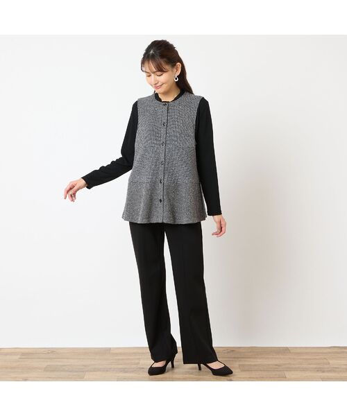 LOBJIE / ロブジェ ベスト | ジャカードニットベスト | 詳細5