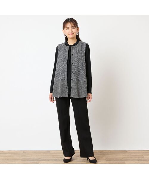 LOBJIE / ロブジェ ベスト | ジャカードニットベスト | 詳細6