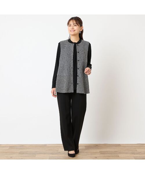 LOBJIE / ロブジェ ベスト | ジャカードニットベスト | 詳細7