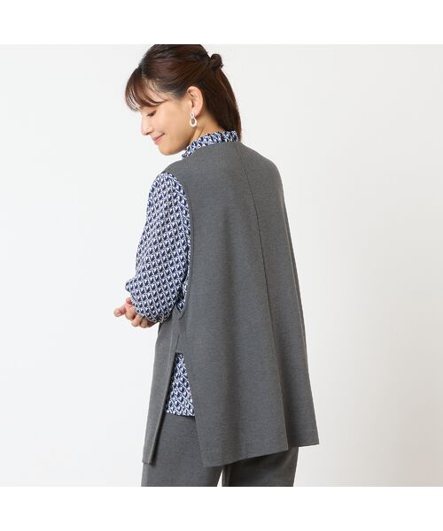 LOBJIE / ロブジェ ベスト | 【あったか素材・洗える・セットアップ可能】ワンボタンベスト | 詳細3