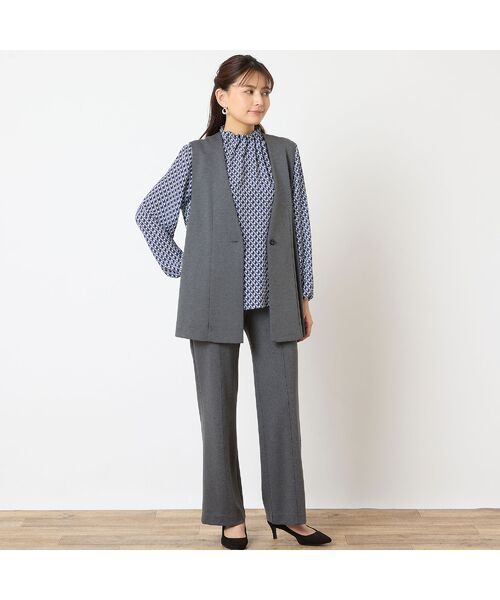 LOBJIE / ロブジェ ベスト | 【あったか素材・洗える・セットアップ可能】ワンボタンベスト | 詳細6