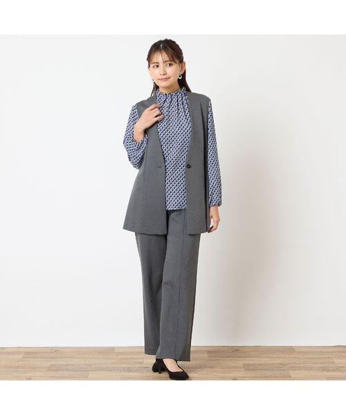 LOBJIE / ロブジェ ベスト | 【あったか素材・洗える・セットアップ可能】ワンボタンベスト | 詳細7