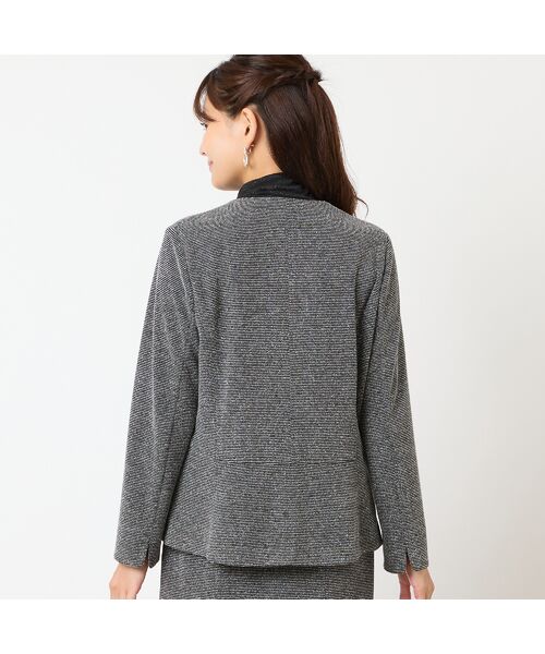 LOBJIE / ロブジェ ノーカラージャケット | 【セットアップ可能】ノーカラージャケット | 詳細1