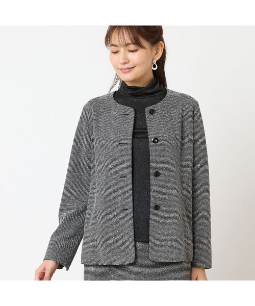 LOBJIE / ロブジェ ノーカラージャケット | 【セットアップ可能】ノーカラージャケット | 詳細3