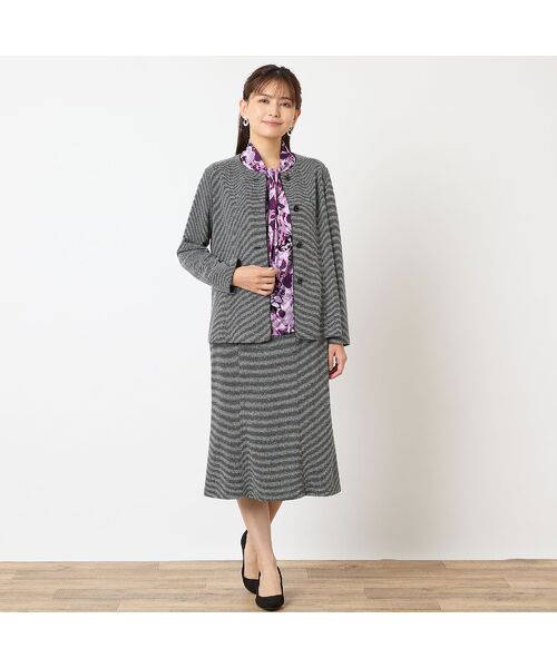 LOBJIE / ロブジェ ノーカラージャケット | 【セットアップ可能】ノーカラージャケット | 詳細9