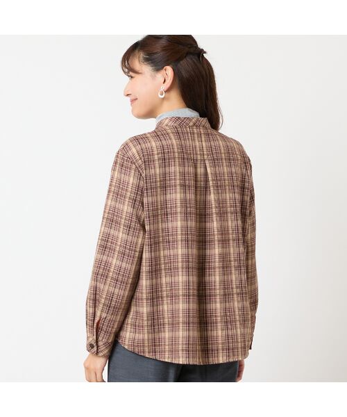 LOBJIE / ロブジェ シャツ・ブラウス | モールチェックシャツ | 詳細1