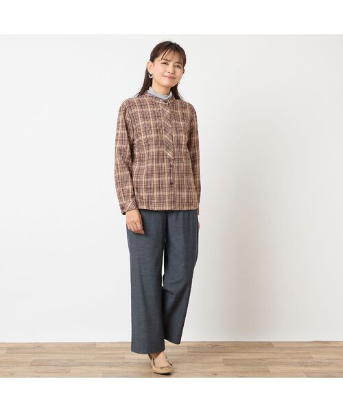 LOBJIE / ロブジェ シャツ・ブラウス | モールチェックシャツ | 詳細10