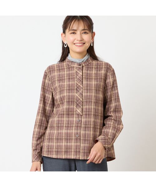 LOBJIE / ロブジェ シャツ・ブラウス | モールチェックシャツ | 詳細2