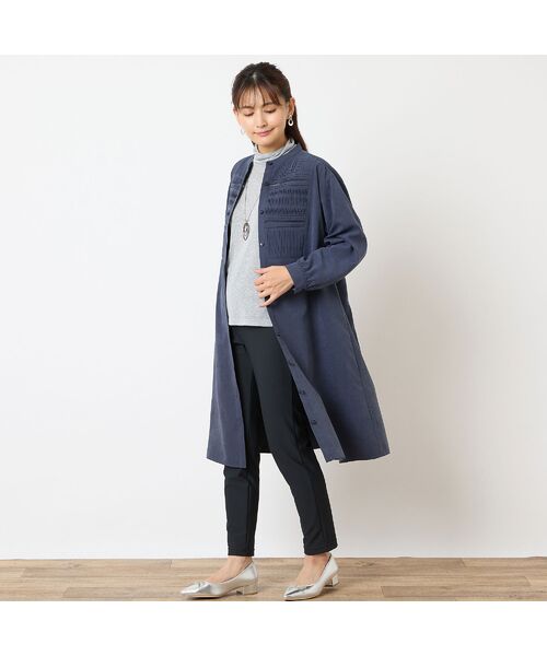 LOBJIE / ロブジェ ミニ丈・ひざ丈ワンピース | ピンタックシャツワンピース | 詳細6