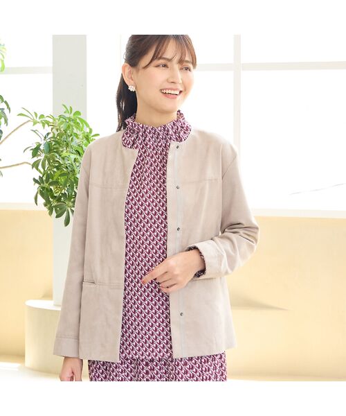 LOBJIE / ロブジェ シャツ・ブラウス | 【洗える・セットアップ可能】幾何柄ギャザーブラウス | 詳細14