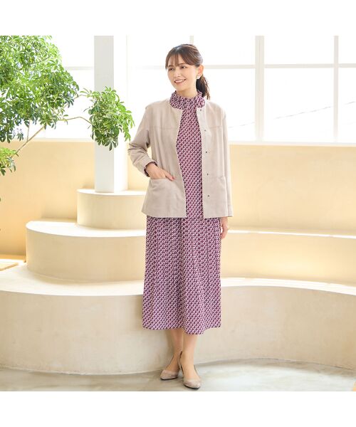 LOBJIE / ロブジェ ノーカラージャケット | フェイクスウェードジャケット | 詳細7