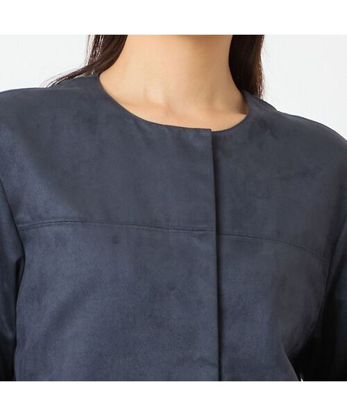 LOBJIE / ロブジェ ノーカラージャケット | フェイクスウェードジャケット | 詳細10