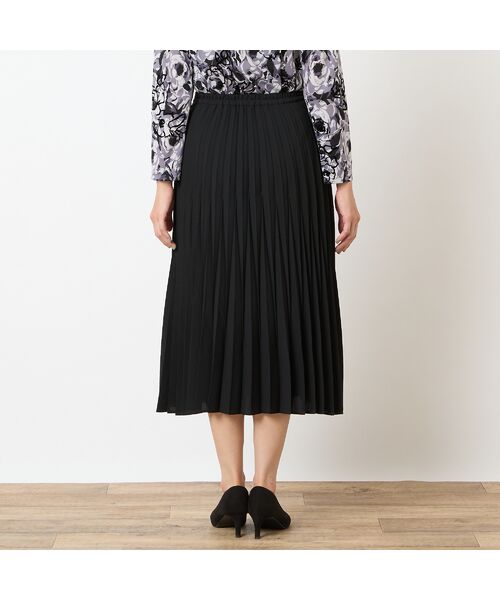 LOBJIE / ロブジェ ミニ・ひざ丈スカート | ジョーゼットプリーツスカート | 詳細2