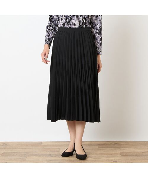 LOBJIE / ロブジェ ミニ・ひざ丈スカート | ジョーゼットプリーツスカート | 詳細3