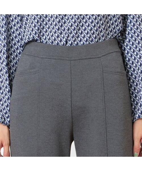 LOBJIE / ロブジェ その他パンツ | 【あったか素材・洗える・セットアップ可能】セミワイドストレートパンツ | 詳細3